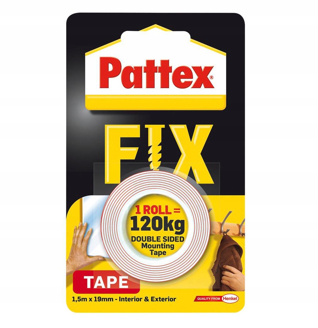 Pattex obojstranná páska 19 mm x 1,5 m